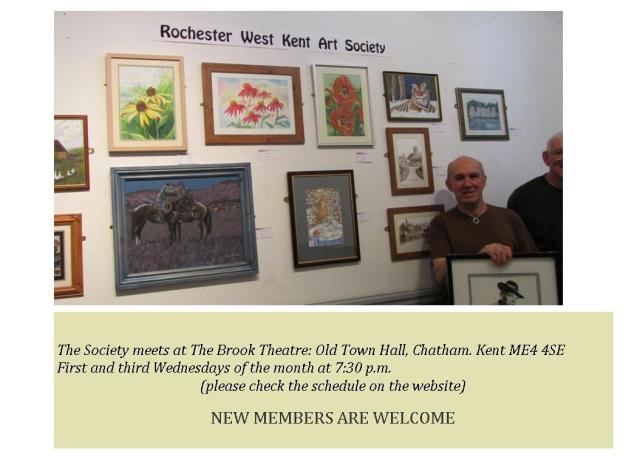 2013-6 Rochester and West Kent Art SocietyExhibiton - Invitation flyer