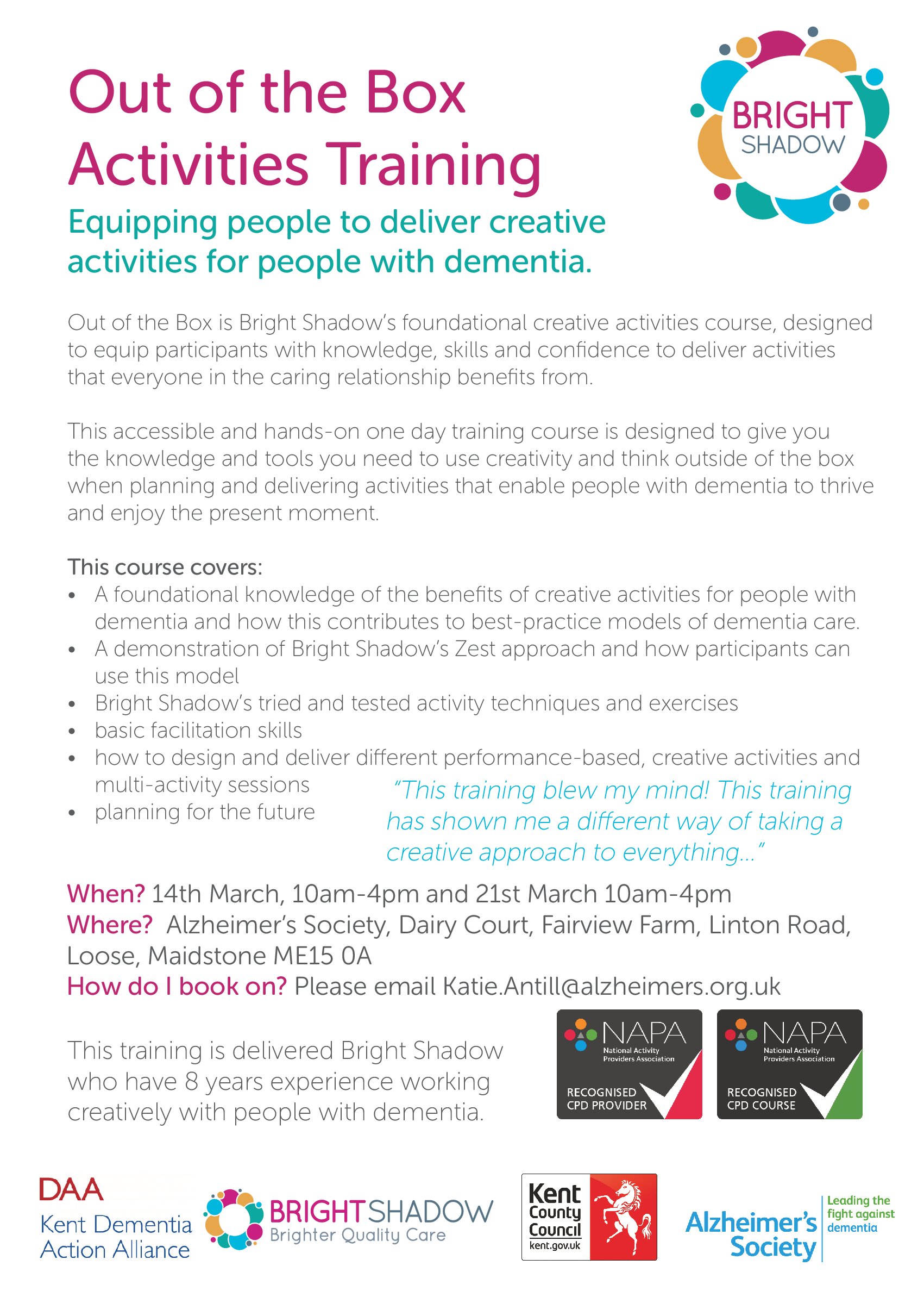 maidstone_dfc_training_poster